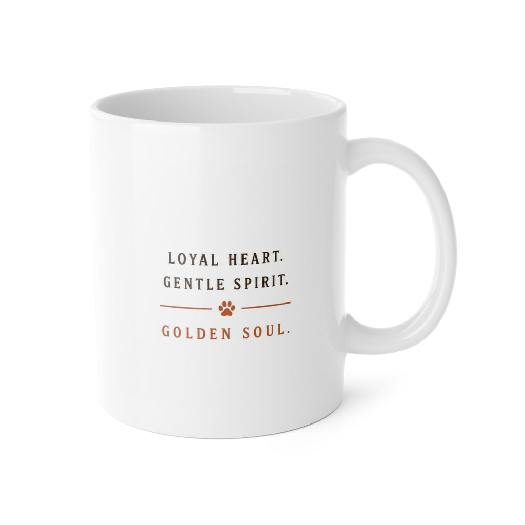 Golden Soul Ceramic Mug — Retro Golden Retriever Coffee Cup