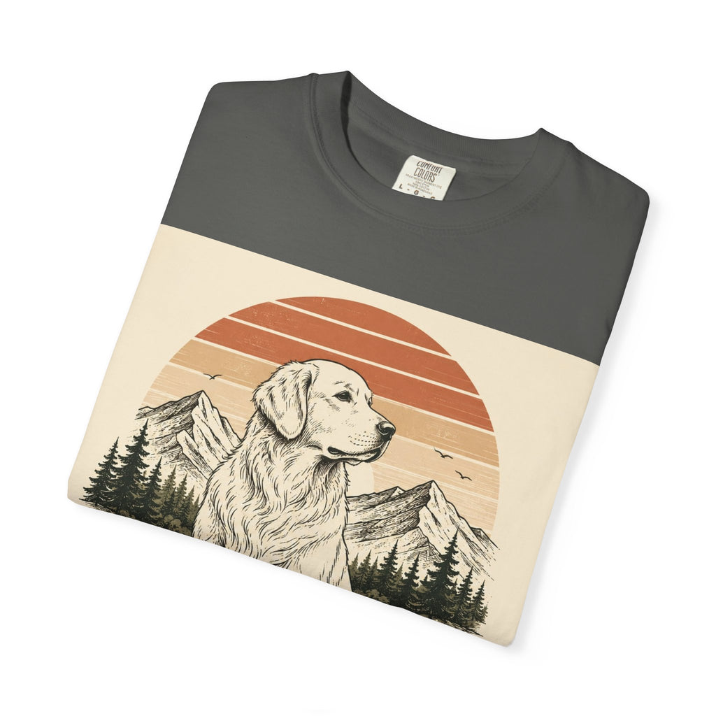 Golden Soul Golden Retriever T-Shirt — Retro Mountain Dog Tee