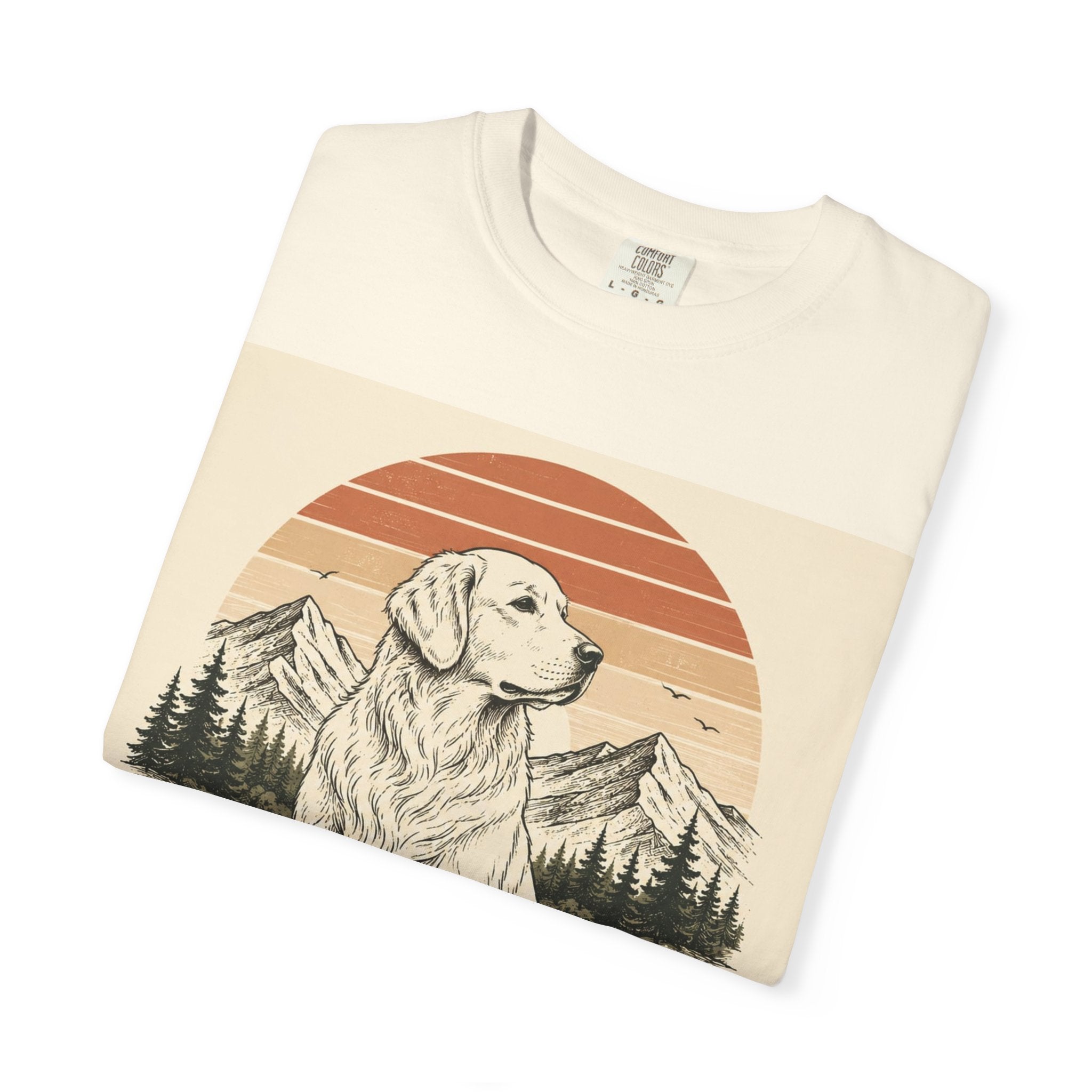 Golden Soul Golden Retriever T-Shirt — Retro Mountain Dog Tee
