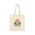 Tote — 'Golden Soul' Retro Sunset Dog Canvas Tote Bag